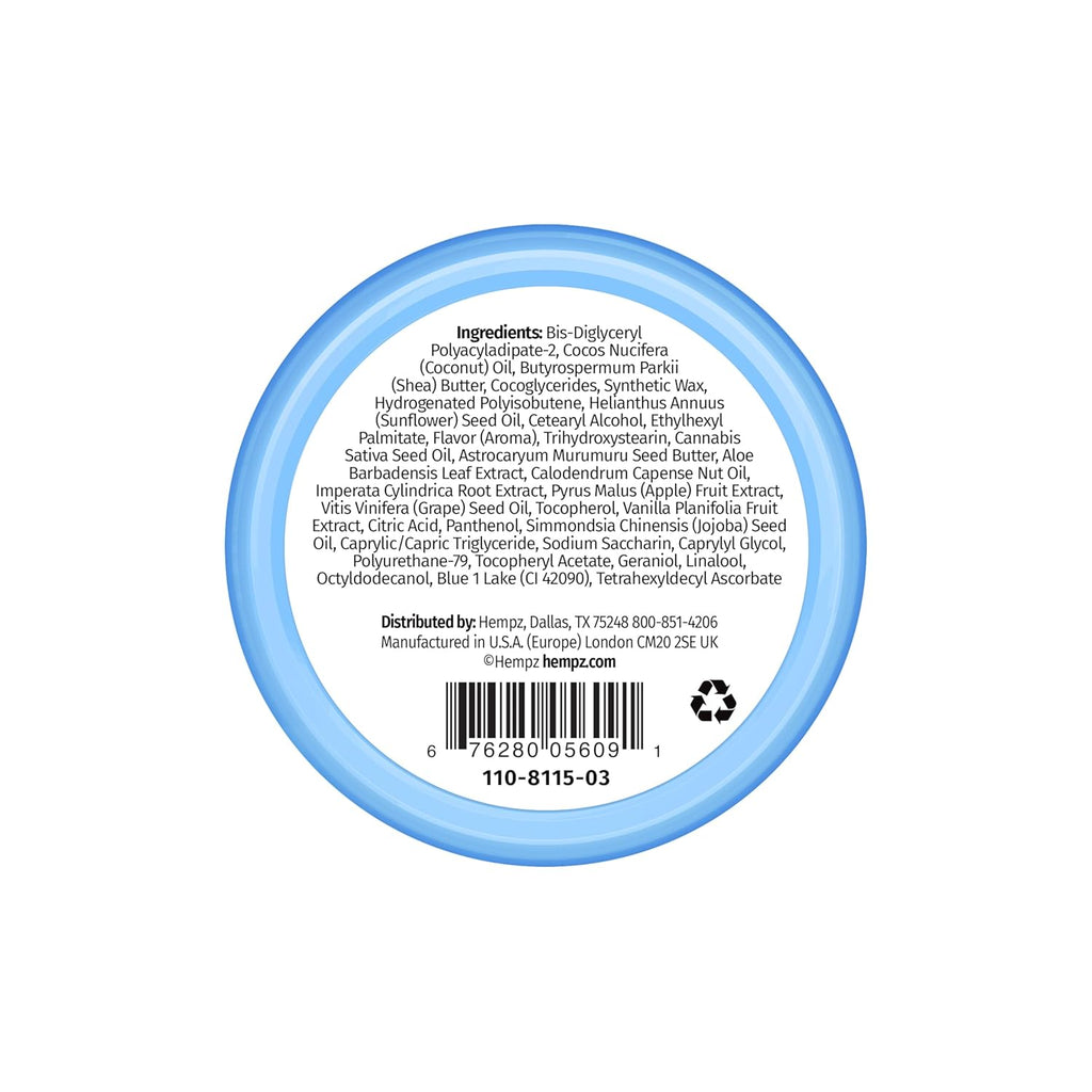 Hempz Hydrating Lip Sleeping Mask - Triple Moisture Fresh Citrus (.95 Oz.) | Overnight Hydrating Lip Balm for Dry Lips, Lip Repair, Chapped Lip Treatment & Nourishment for Women