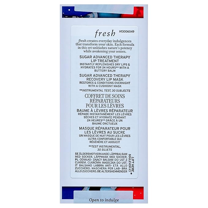 Lip Recovery Kit by Fresh for Women - 2 Pc 0.35oz Sugar Advanced Therapy Lip Mask, 0.15oz Sugar Advanced Therapy Lip Treatment