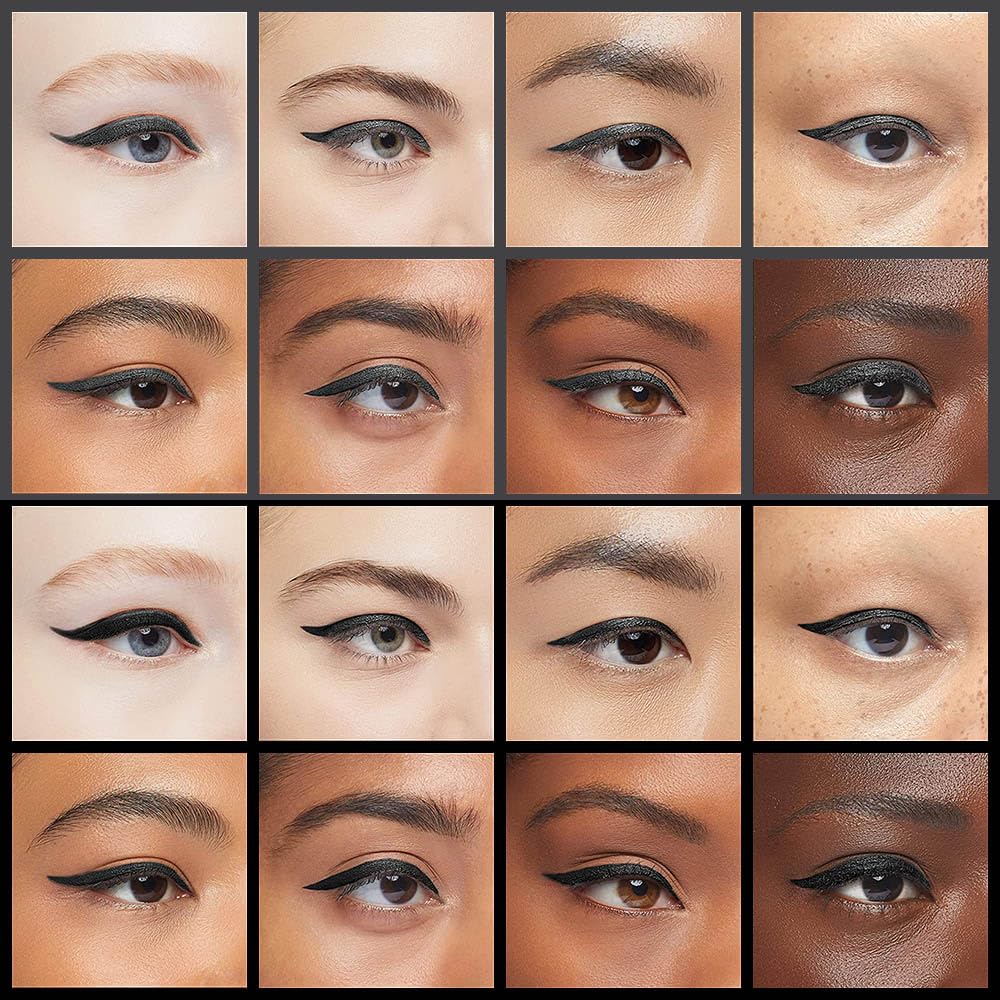 Kaely 2Pcs Black Gray Gel Eyeliner Pencil,Natural Cream Eye Liner Waterproof Smudge Proof,Cat Eye Black Smokey Eyeshadow Palette Stick Crayon,Goth Halloween Makeup,delineador de ojos contra el agua