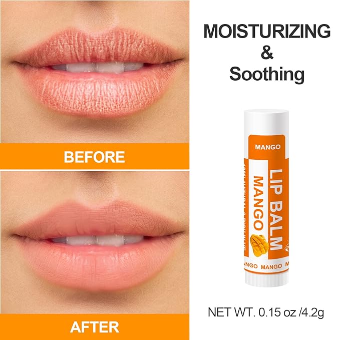 Yopela 28 Pack Natural Lip Balm Bulk with Vitamin E and Coconut Oil - Moisturizing, Soothing, and Repairing Dry and Chapped Lips Valentine's Gift - 14 Flavors - Non-GMO