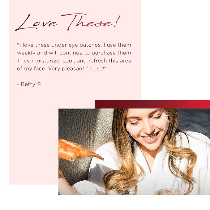 Azure Cosmetics Retinol & Vitamin C Anti Aging Under Eye Pads - Hydrating & Refreshing Eye Mask Patches - Reduces Fine Lines, Wrinkles, Dark Circles & Puffiness - Skin Care Made in Korea - 5 Pairs