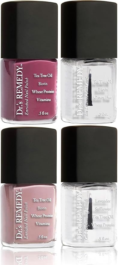 Dr.'s Remedy Enriched Nail Polish Kit DECADENT Decade Collection Set of 4