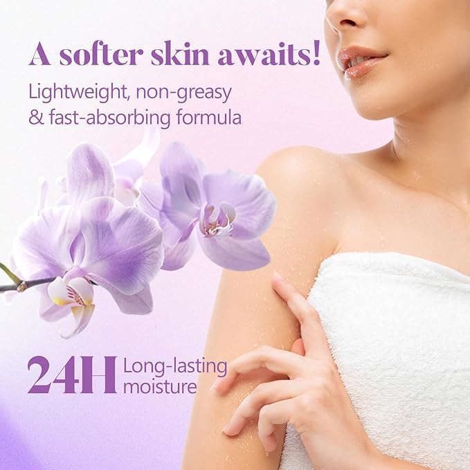 Spa Gifts for Women, Body & Earth 5 Pcs Gifts for Women Orchid Gift Sets, Bath and Body Womens Bath Gifts, Mothers Day Gift for Mom