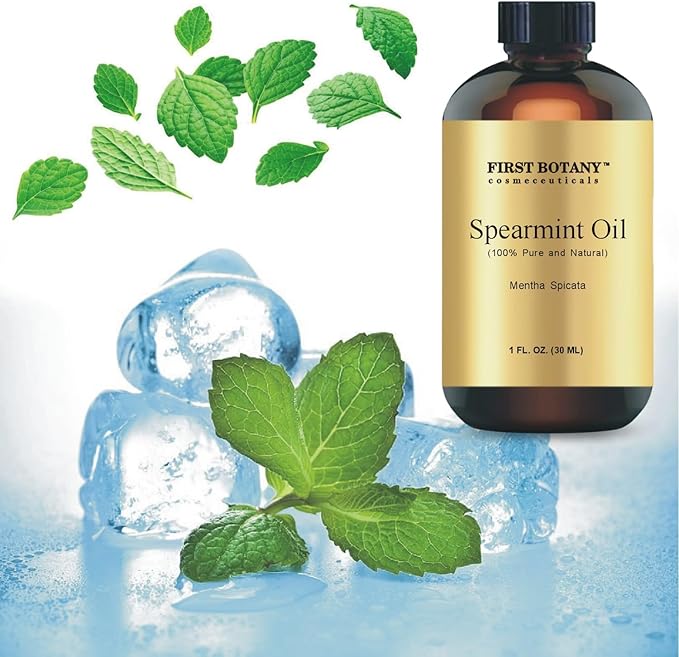 100% Pure Essential Oil - Premium Oil for Aromatherapy, Massage, Topical & Household Uses - 1 fl oz (Spearmint)