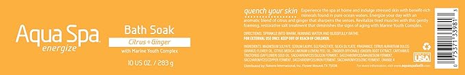 Aqua Spa Energize Bath Soak, 10 Ounce