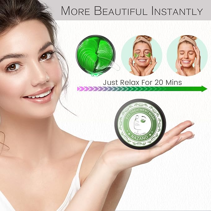 Under Eye Patches for Dark Circles and Puffiness - Under Eye Masks Anti-Aging Collagen Hyaluronic Acid, Reduce Dark Circles & Wrinkles Skincare Beauty Products for Self Care (30 Pairs) 2