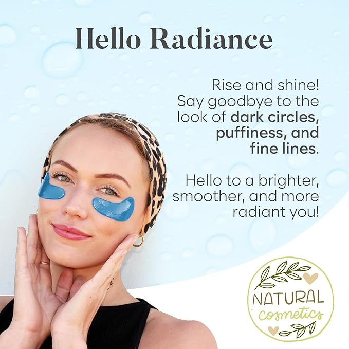 Marine Collagen Eye Patches (30 PAIRS), For Puffy Eyes and Dark Circles, Under Eye Mask with Hyaluronic Acid & Collagen, Deeply Hydrating Formula, Patch Yeux