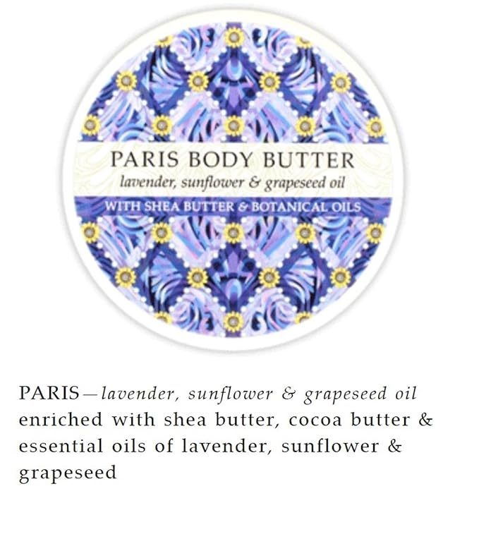 Greenwich Bay Trading Company, Paris Body Butter, Set of 2-8 Ounce Jars