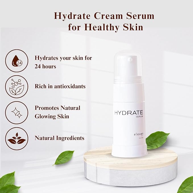 ELEVENSKIN - Hydrate Cream Serum - Hydrating Serum for Face - Anti Aging Face Serum for Women - Night & Day Hydrating Serum for Dry