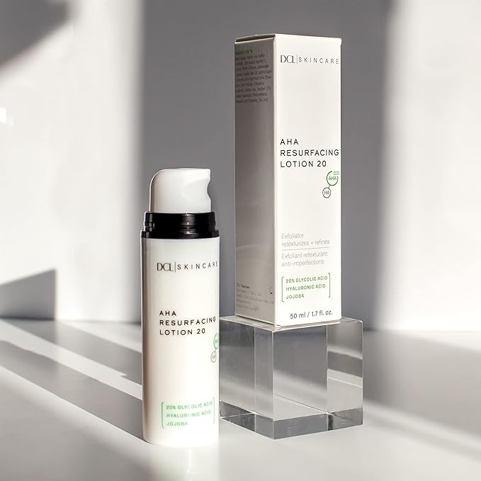 DCL Skincare AHA Resurfacing Lotion 20 with 20% Glycolic Acid, 1.7 Fl oz