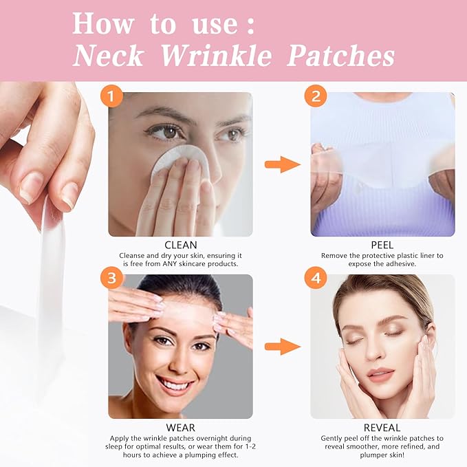 Medical Grade Silicone Anti-Aging Patches Set, 11 Pieces, Face and Neck Wrinkle Treatment Pads for Forehead, Eyes, Cheeks, Chest