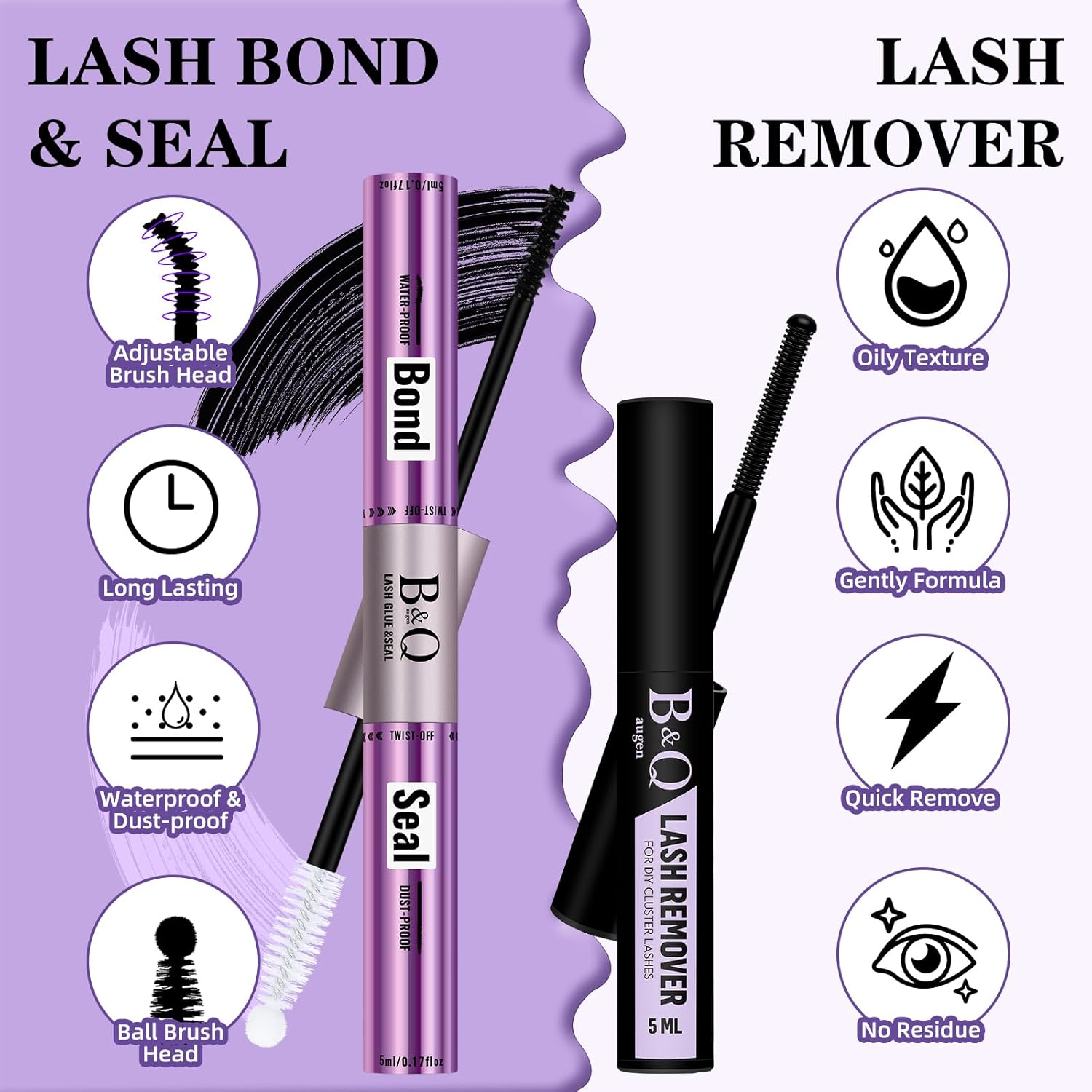 B&Qaugen Lash Clusters Kit Natural Lash Extension Kit for Beginners Z16 156 PCS Wispy Eyelash Extension Kit 8-18 Mixed Cluster Eyelash Extensions Kit D Curl Diy Lash Extension Kit at Home（kit，Z16）