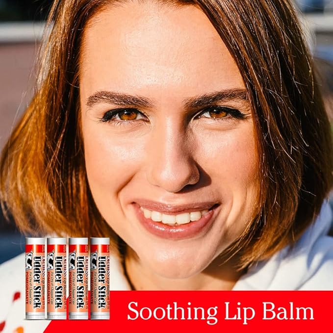 Udder Stick Lip Balm, Pomegranate, 4 Count