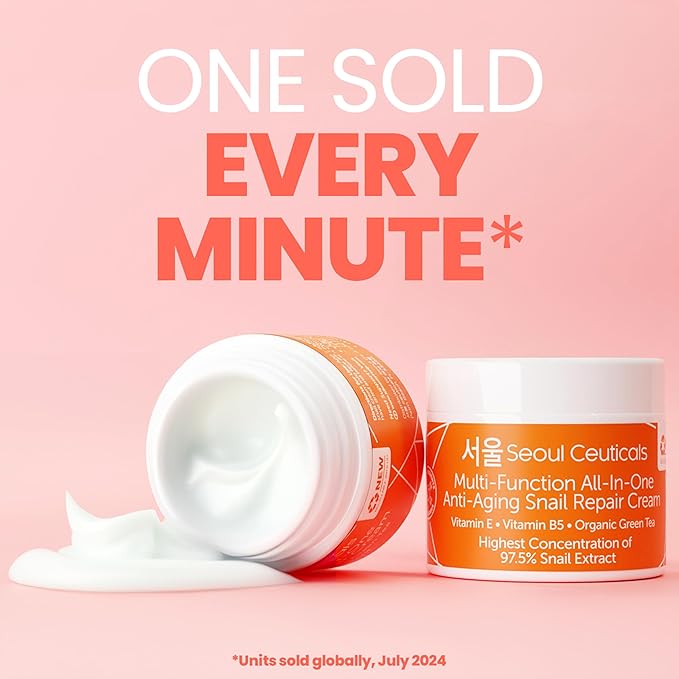 Korean Skin Care Set - Snail Mucin Glow Kit Contains Snail Hyaluronic Acid Serum + Snail Turmeric Mask + Snail Eye Cream + Snail Face Cream Moisturizer