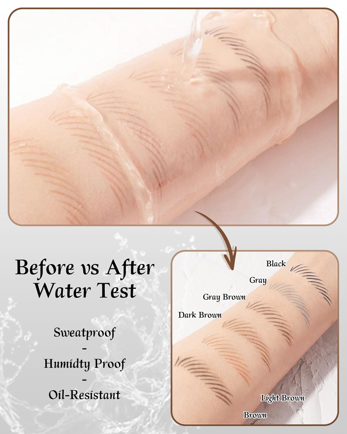 12 Piece Gray Brown Waterproof Eyebrow Pencils for Women w/Microblading Eyebrow Pencil & Brow Trimming Supplies Kit Permanent Eye Brow Liners Set For Salon-Quality Shaping & Filling Of Marks