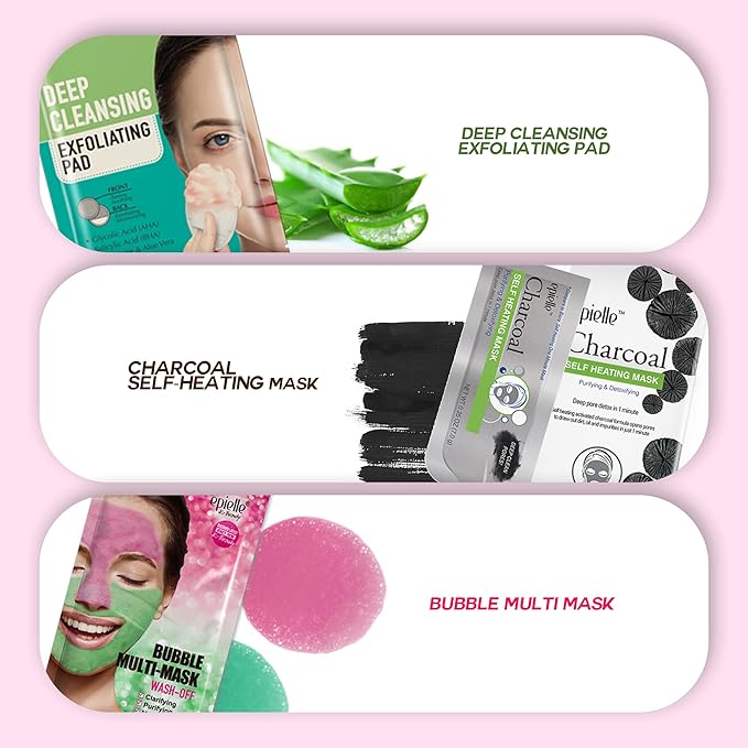 Epielle Skincare Beauty Kit - Best Of K-beauty Kit | Korean Beauty, Korean Skincare | All in one Kit, Gift Set, Beauty Gift, Spa Day, Easter Gifts (1pk, Best Of K-Beauty Kit)