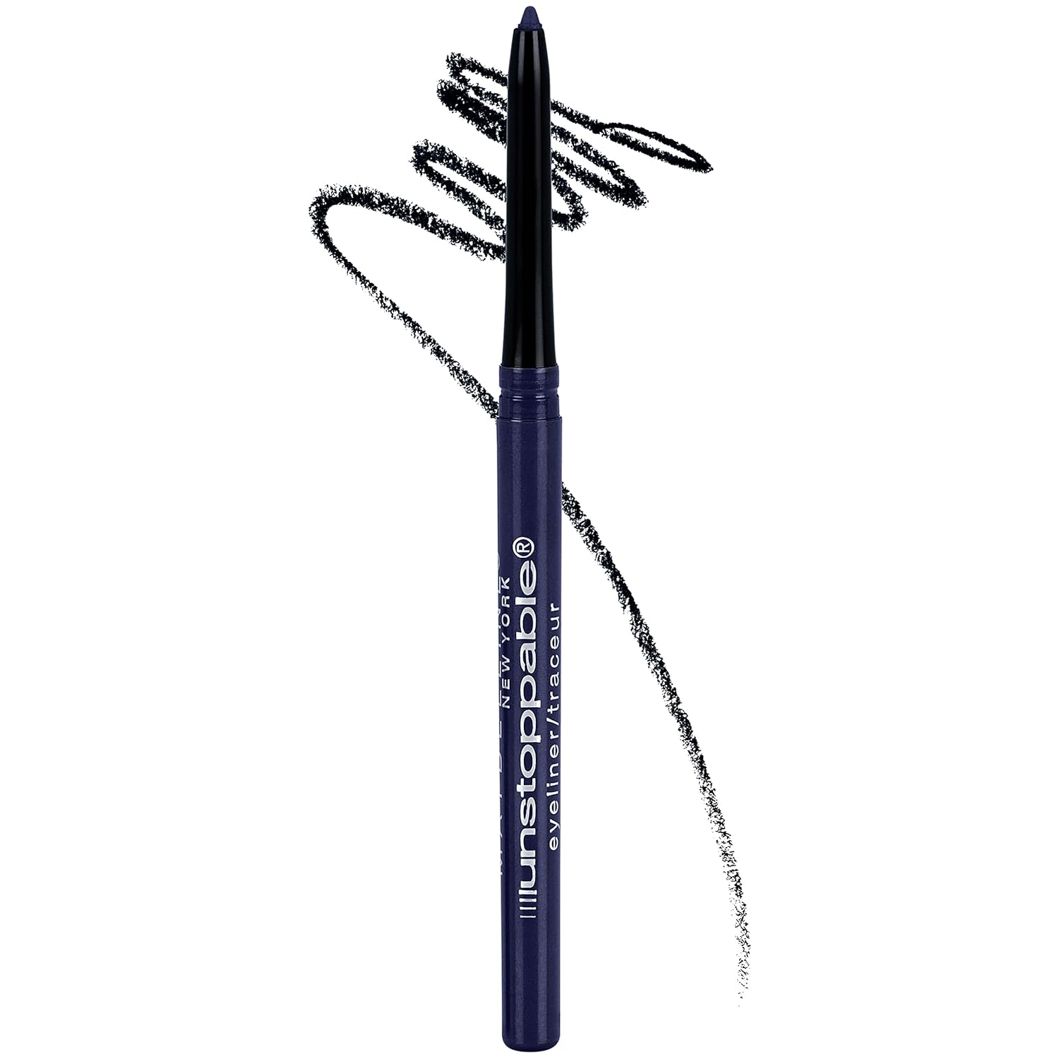 Maybelline Unstoppable Waterproof Mechanical Blue Eyeliner Pencil, Easy to Apply, Smooth Glide, Up to 24 Hour Wear, Sapphire