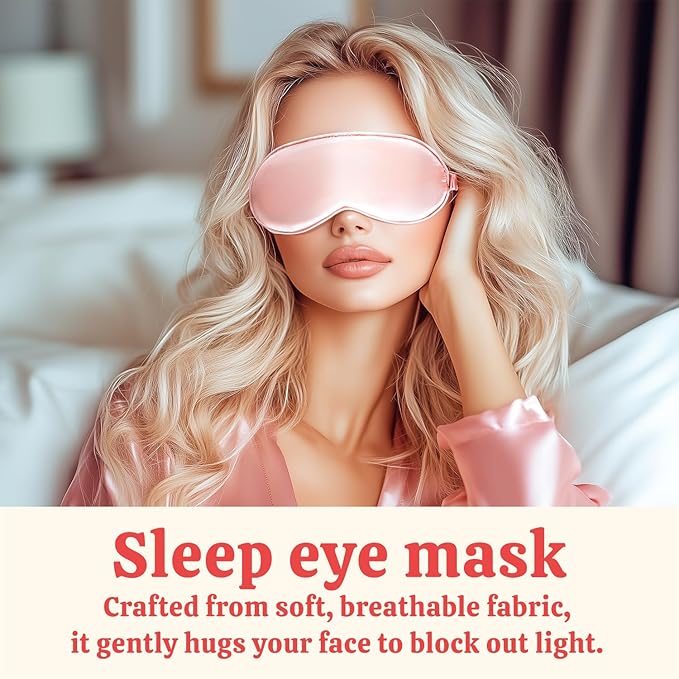 Gifts for Women Bath & Body Rose Spa Gift Sets for Birthday, 8 Pcs Gift for Women, Self Care Kit for Tumbler, Eye Mask, Mothers Day Gifts