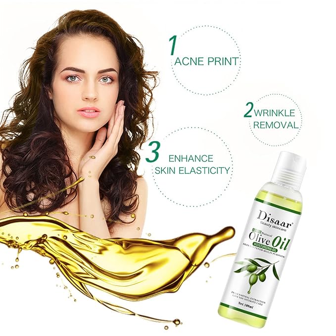 Natural Softening Multi-Purpose Moisturizing Mineral Oil Relive Dry Skin 100ml/3.38fl.oz (Olive Oil)