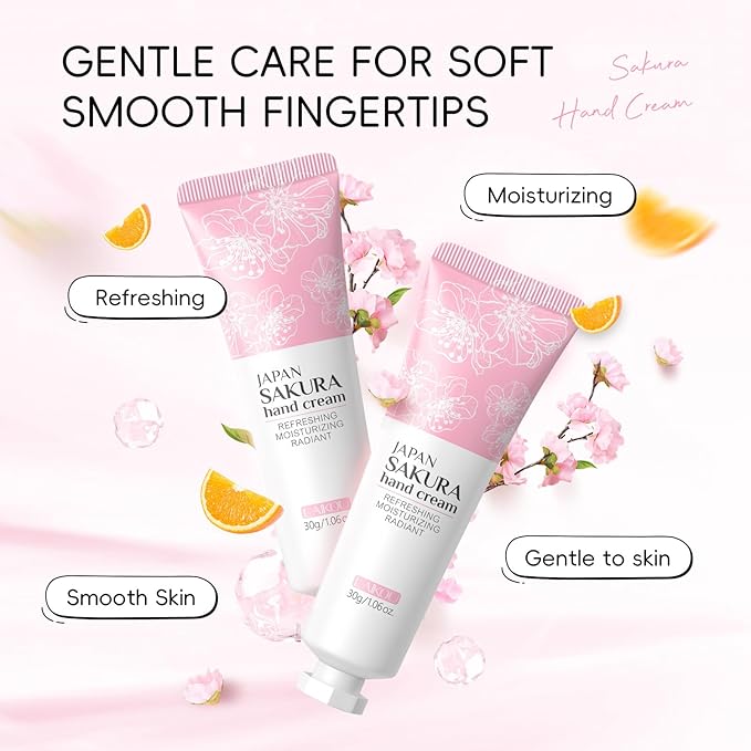 9 In 1 Japan Sakura Skin Care Set, Skincare Set For Women, Face Care Set For Women With Makeup Remover,Cleanser,Eye Cream,Serum,Hand Cream,Moisturizer, Travel Essentials Set