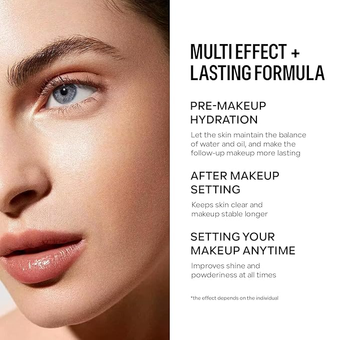 KYDA Makeup Setting Spray, Ultra-fine Lightweight Setting Mist, Lasting Face Makeup Fixer Spray, Oil Control, Quick Drying, Infused with Camellia Flower Extract, 3.38 Fl Oz