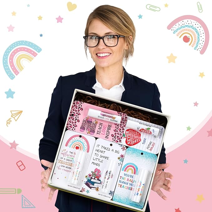 30 Pack Teacher Appreciation Gifts Bulk Lip Balms Teacher Week Employee Coworkers Team Thank You Gift Honey Flavor Balm Inspirational Motivational Graduation Party Gifts