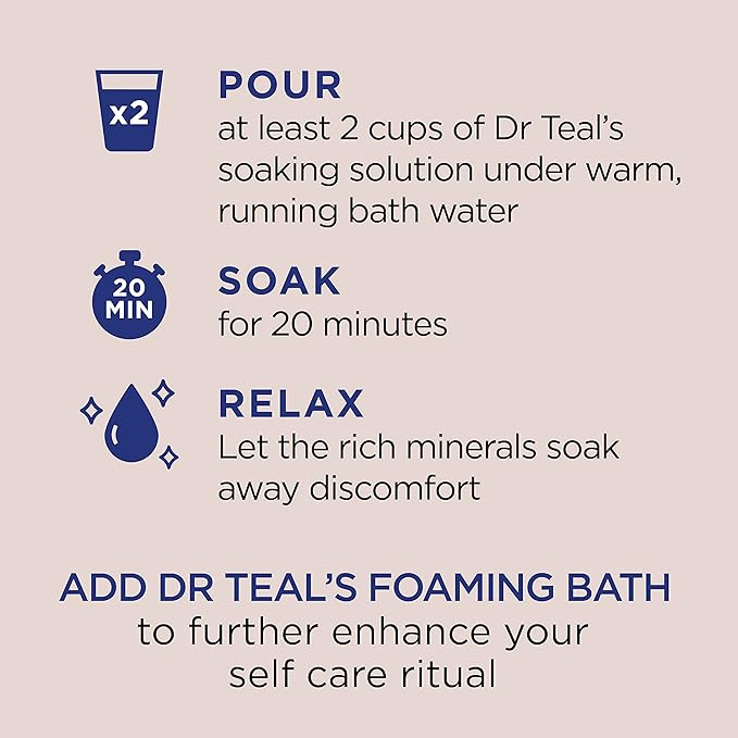 Dr Teal's Pure Epsom Salt, Nourish & Protect with Coconut Oil, 3 lbs (Pack of 4)