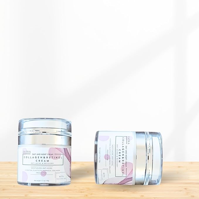 Retinol 3%, Collagen Face Cream with 5% Hyaluronic Acid, Moisturizer, Anti-Aging, Firmer, Reduce Fine Lines and Wrinkles, Radiant Skin