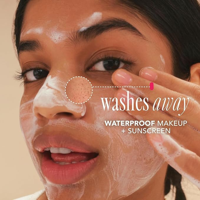 The Face Shop Rice Water Bright Foaming Facial Cleanser with Ceramide, Gentle Face Wash for Hydrating & Moisturizing, Vegan Face Cleanser, Makeup Remover, Korean Skin Care for All Skin Types, 300ml