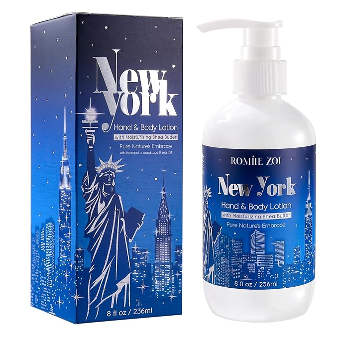 Daily Hand & Body Lotion with Moisturizing Shea Butter - New York with the Scent of Wood Sage & Sea Salt - 236 ML / 8 FL OZ