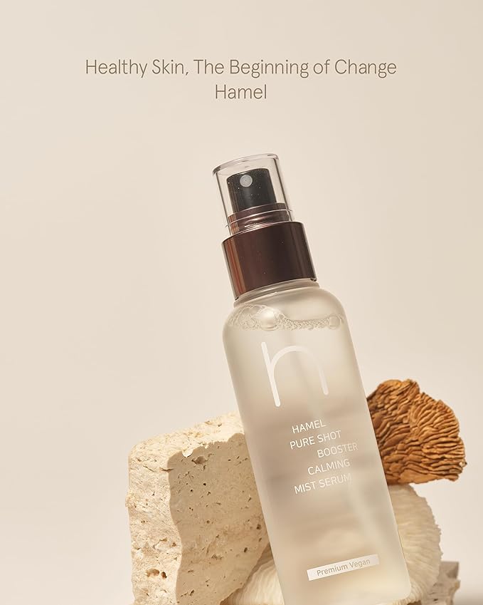 [HAMEL] Pure Shot Booster Calming Mist Serum︱3.38 fl. oz. / 100ml︱Improvement of Skin Barrier and Moisture Density, Skin Soothing, Virginia Witch Hazel Extraxt︱Vegan, Cruelty Free, Clean Beauty