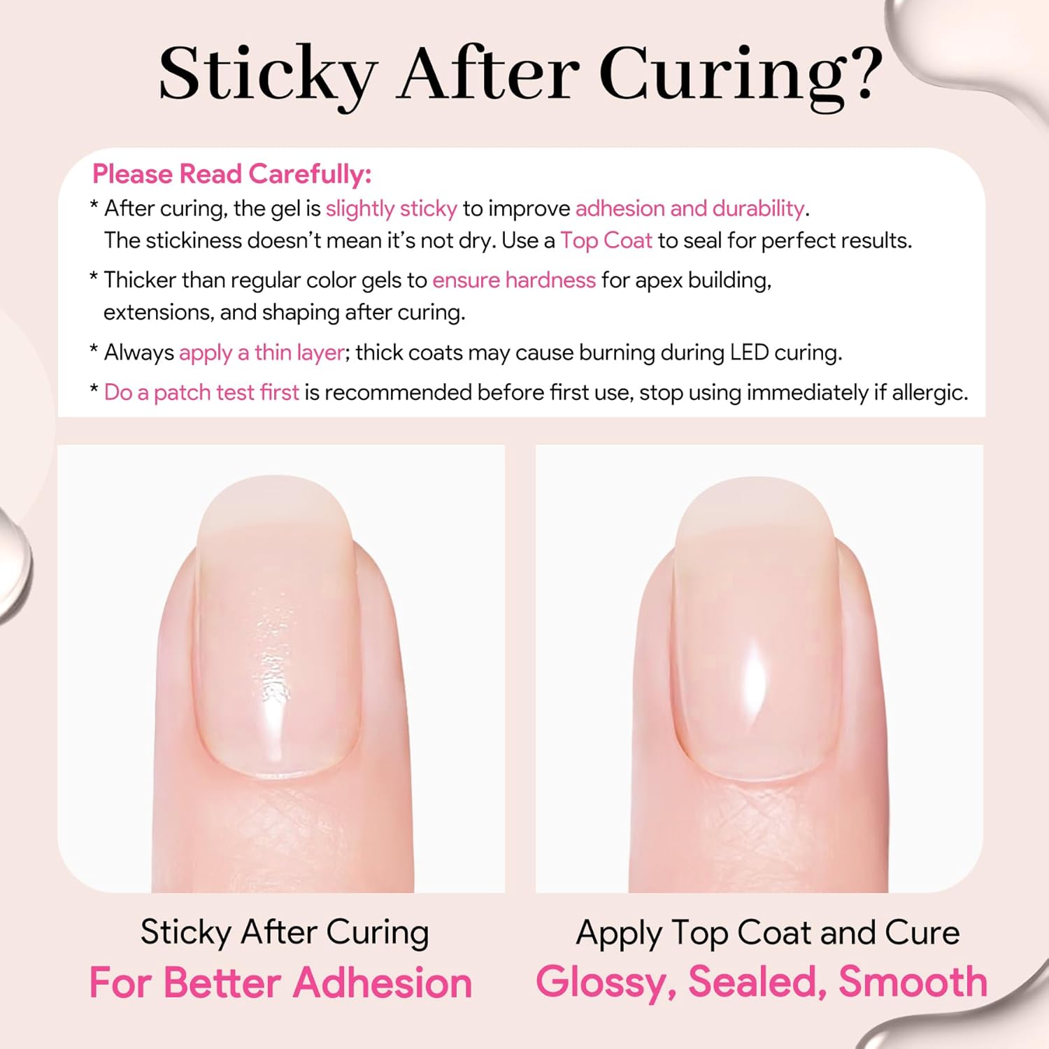 Builder Nail Gel Polish, 8-in-One Building Strengthener Apex Enhancement Extension Hard Jelly Nude Gel Polish LED Lamp Cured Rubber Base Coat for DIY Manicure Home Beauty Gifts for Women