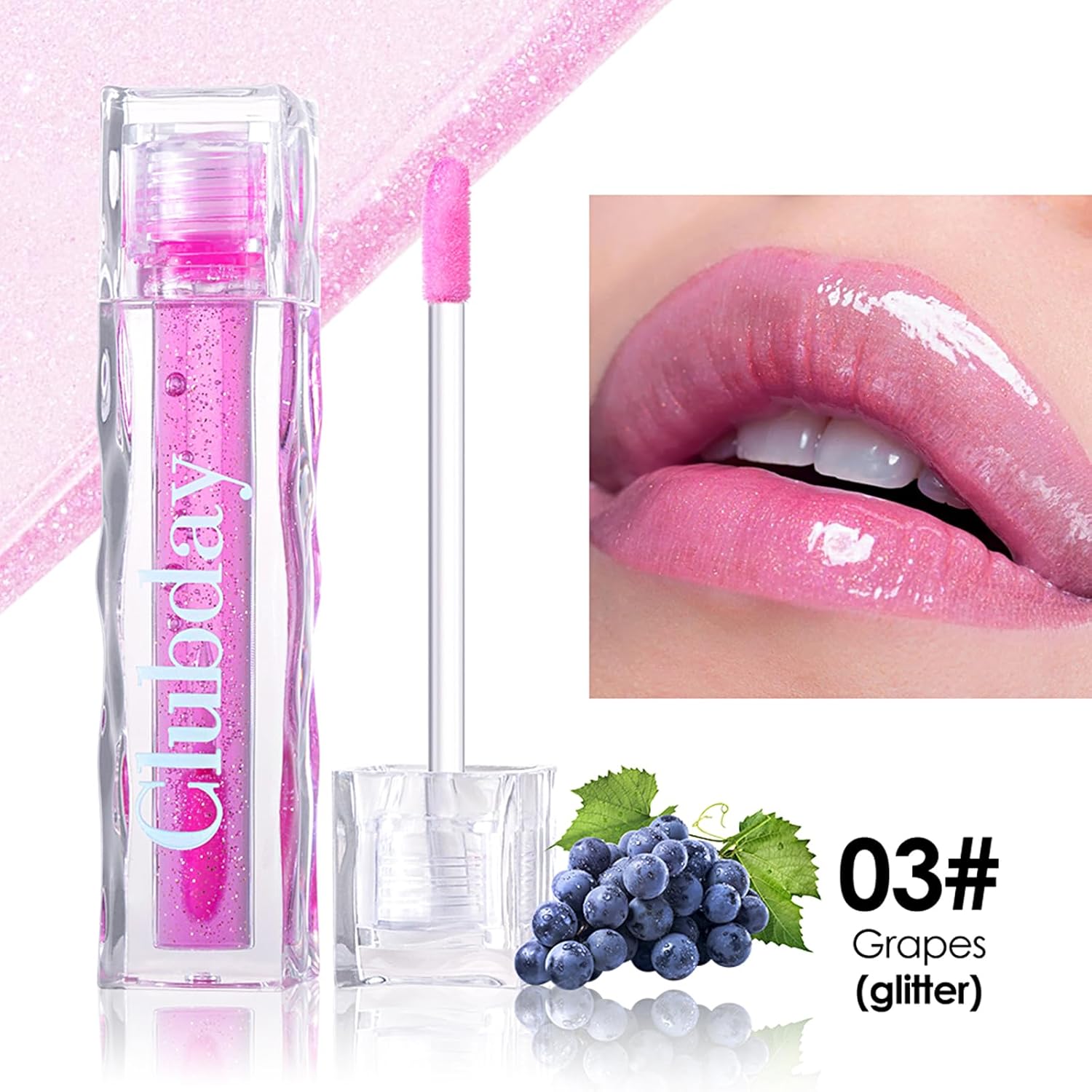 Color Changing Lip Oil, Magic Warm Change Moisturizing Lip Balm, Fruit Flavoured No-Sticky Plumping Lip Oil Long Lasting Hydrating High Shine Lip Care 0.16oz/4.5ml (2Pcs Set)-03