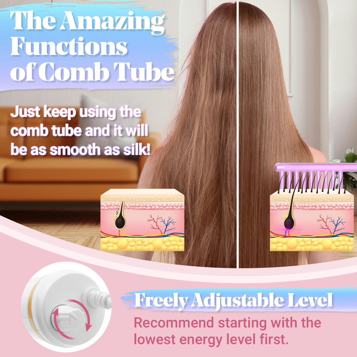 High Frequency Facial Machine - TUMAKOU Portable Handheld High Frequency Wand with 6 Pcs Violet Tubes for Face Home Use Device