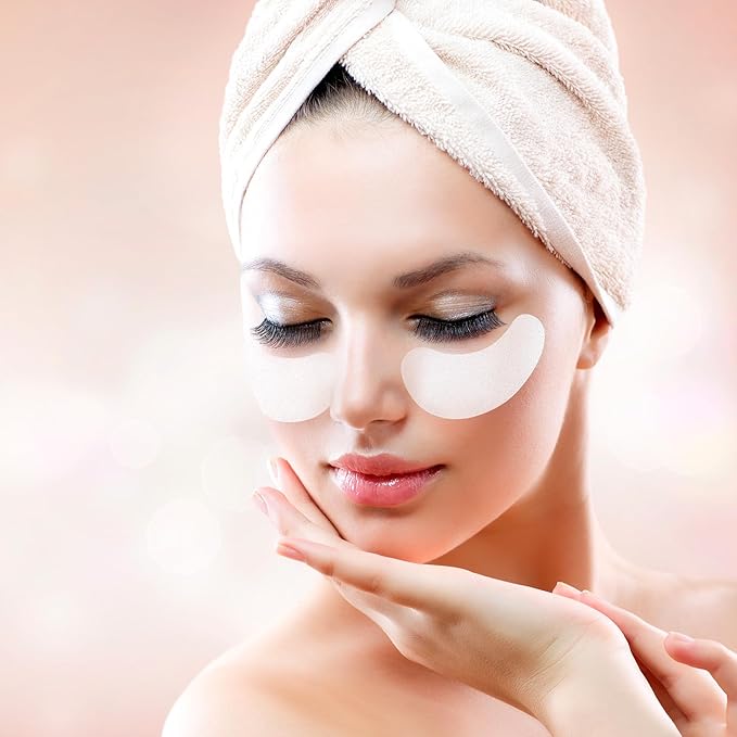 Joez Wonderful 1000pcs Disposable Eye Mask Paper Patches, Non Woven Eye Care Patches, Cotton Paper Facial Eye Pads Spa, DIY Clear Eye Mask Paper Beauty Sheets for Makeup Removal