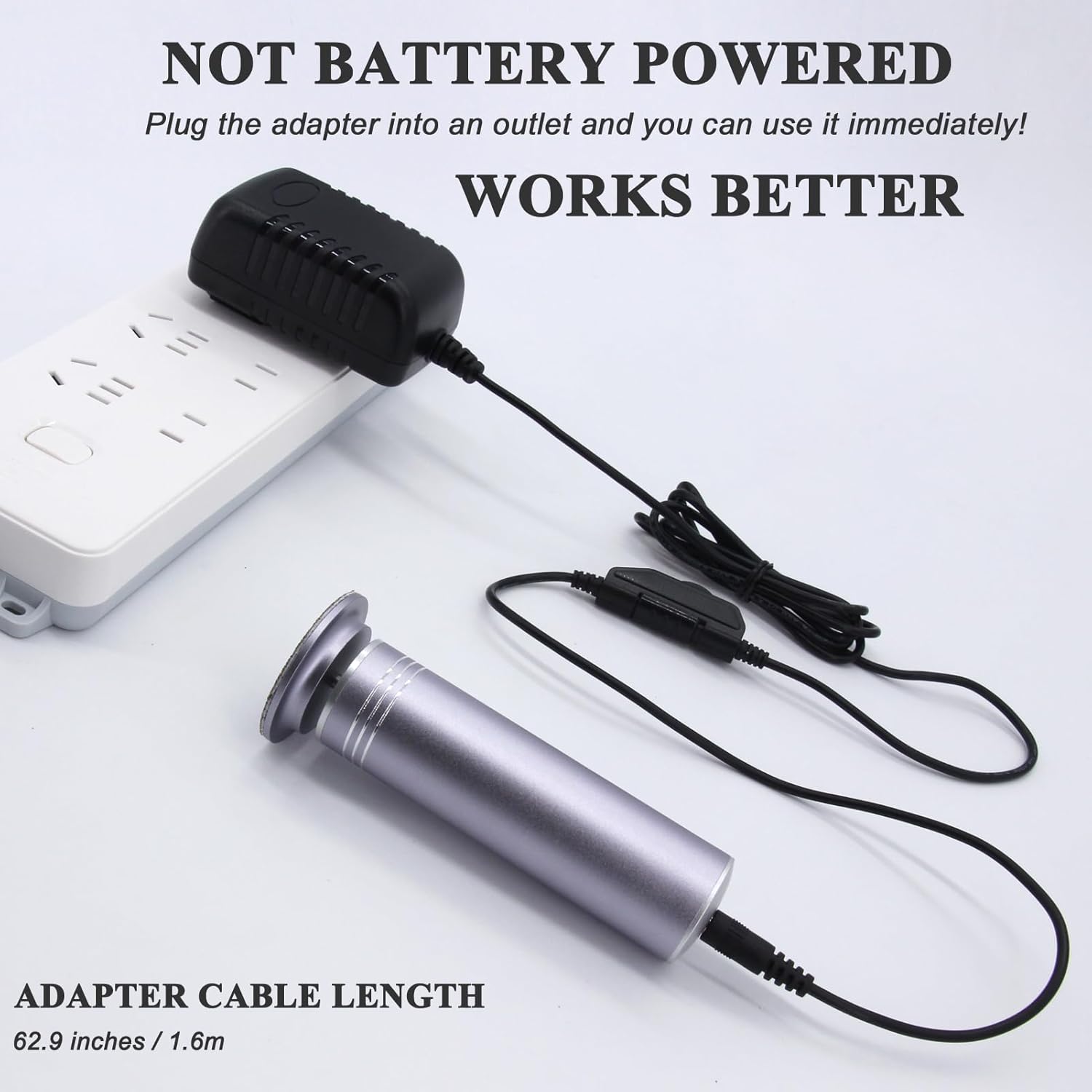 Upgraded Electric Callus Remover for Feet 1200RPM, Adjustable Speed Professional Electric Foot File Sander Pedicure Tools with 60pcs Sandpaper Discs Dead Skin Remover, with Clean Brush (FCR-02 Gray)