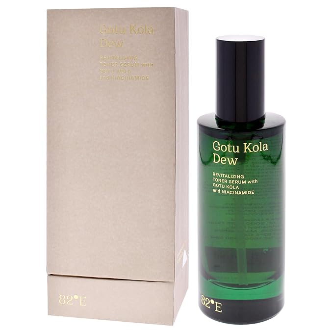 Gotu Kola Dew Revitalizing Toner Serum by 82E for Women - 3.3 oz Serum