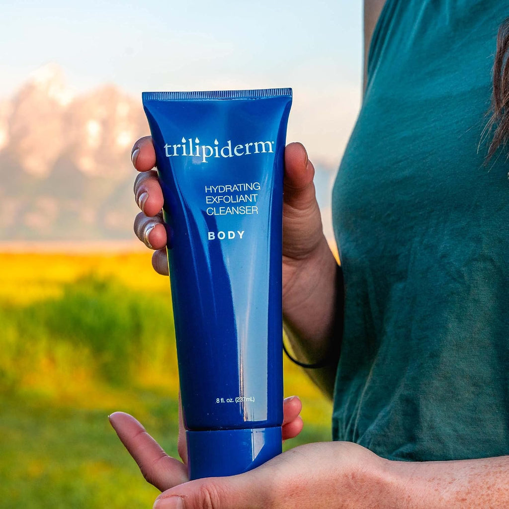 Trilipiderm Hydrating Exfoliant Cleanser – 3-in-1 Body Wash, Scrub, and Hydrator, 8 Ounce Tube