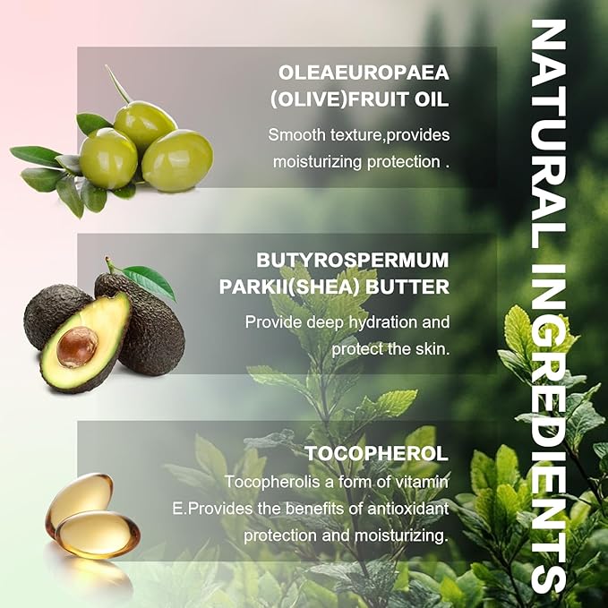 Tinted Lip Butter Balm - Vegan Lip Balm for Instant Moisture, Shine & Hydration - Sheer-Tinted, Soothing Skincare (Cherry)