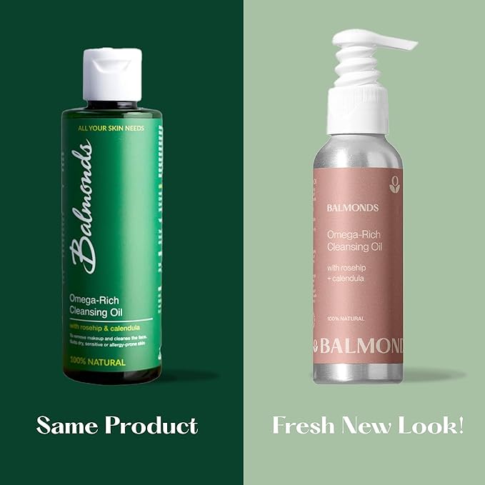 Balmonds Omega-Rich Cleansing Oil, Essential Oil Free, Gentle Face Cleanser