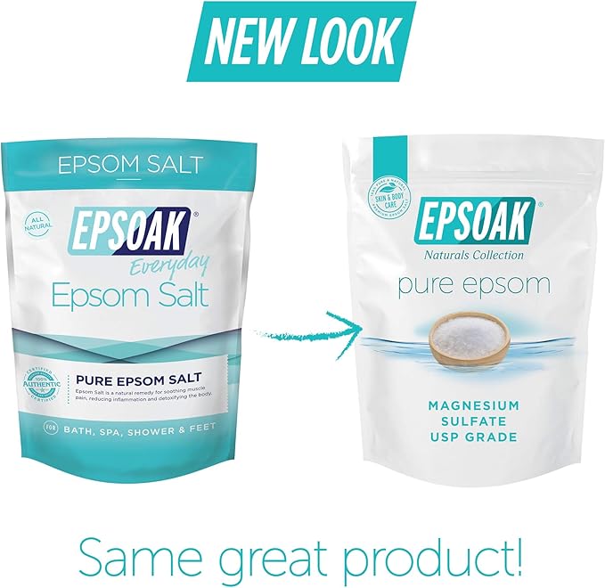 Epsoak Epsom Salt 10 lbs. (Qty. 2, 5 lb. Bags) Magnesium Sulfate USP