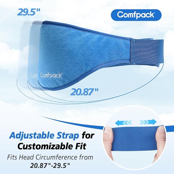 Eye Mask for Dry Eyes, Microwave Warm Compress for Eyes with Washable Cover, Remove Styes, Chalazion Therapy Heating Pad Hot Compress, Moist Heat Mask for Blepharitis, Tired