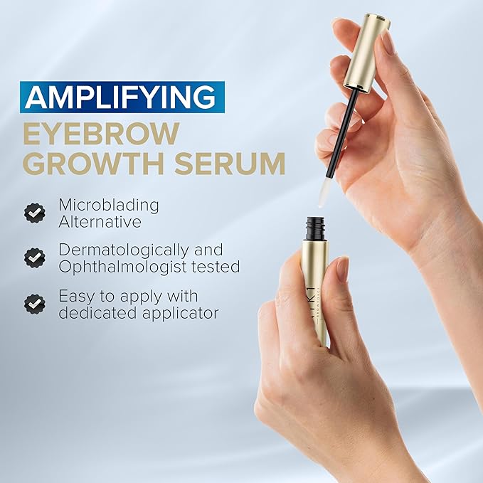 NYK1 CONCENTRATED Eyebrow Growth Serum For Thicker Brows (3ml) BrowForce Eyebrow Serum To Grow Brows For Fuller Thicker Natural Brow - Advanced Eye Brow Growth Serums Formula For Eyebrows Regrowth