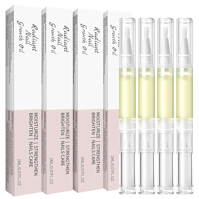 4PCS Cuticle Oil Pen， Nail Growth and Strengthener，Nail Growth Oil，Nail Hardener for Damaged nails