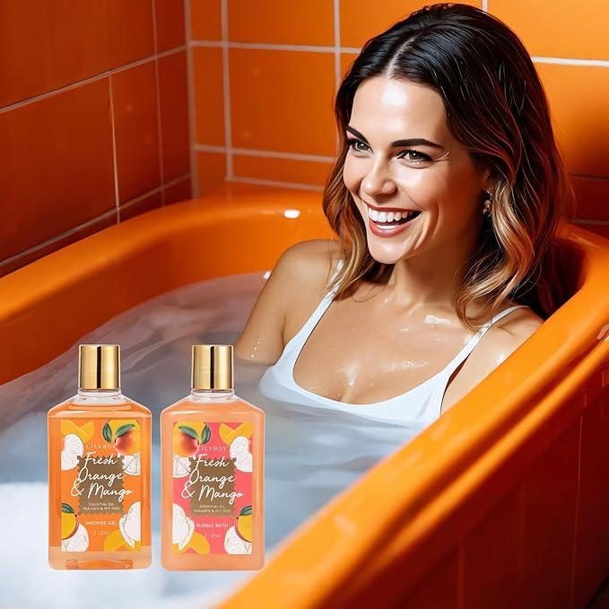 Mother's Day Gift for Mom - Luxury 19-Piece Tropical Spa Gift Set for Women, Bath & Body Care Kit with Shower Gel, Makeup Bag | Christmas, Valentine's, Birthday, Relaxation Gift for All Occasions