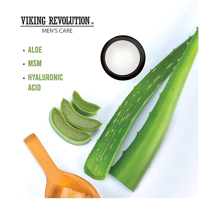 Viking Revolution Natural Eye Cream for Men - Anti Aging, Dark Circle, Under Eye Treatment - Men's Eye Moisturizer Wrinkle Cream - 0.5 Ounce (Pack of 2)