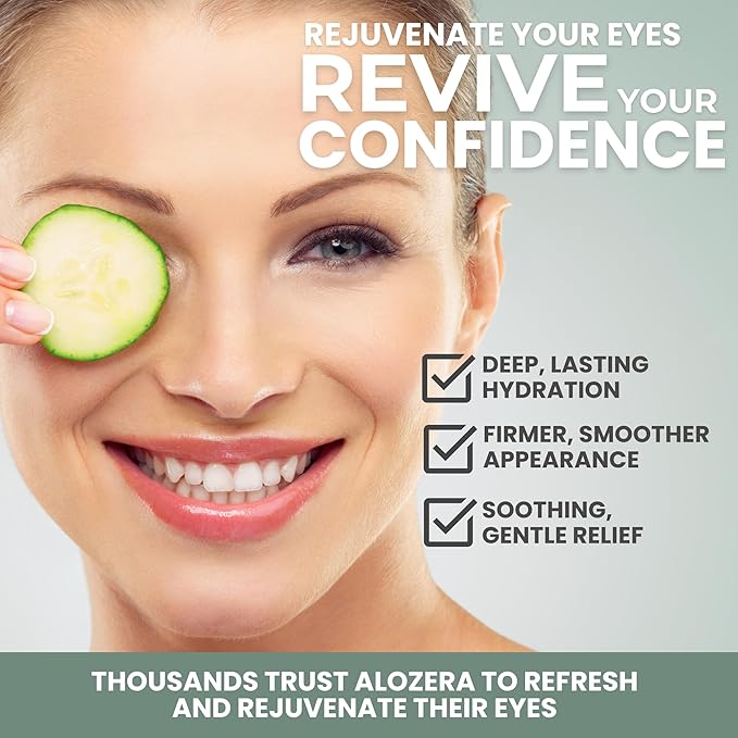 Under Eye Gel Cream – Reduces Dark Circles & Puffiness, Repairs & Moisturizes, Hydrating and Refreshing Formula for Under Eyes Skin, 1.7 oz