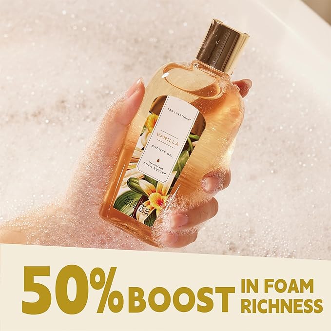 Spa Gift Baskets for Women, Spa Luxetique Spa Gifts for Women, Birthday Gifts for Women, 12pc Vanilla Bath Gift Set, Self Care Gifts for Women, Spa Kit for Women