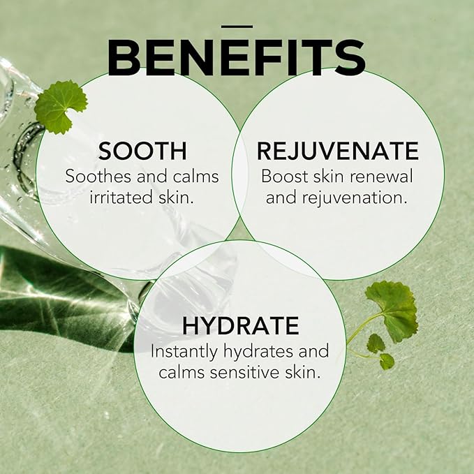 Olivia & Allison Centella Asiatica (CICA) Serum 1.0 fl oz - With Triple Hyaluronic Serum for Intense Hydration for Dewy Glow