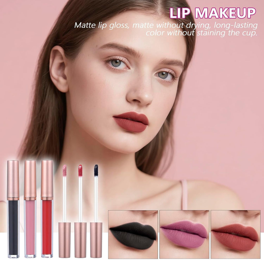 Makeup Kit For Girls, Makeup Set For Teen Beginners, Make up Gift Set For Women with Makeup Box, Eyeshadow Palettes, Foundation, Concealer, brushes set (Colors 18)